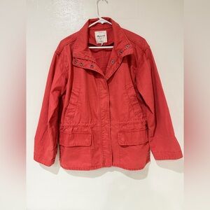 Madewell Prospect Jacket in Spiced Rise Cotton Women's Size Medium 100% Cotton
